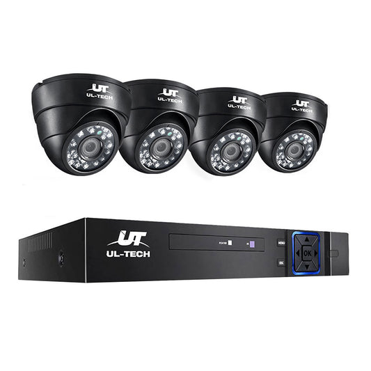 NNEDSZ - CCTV Security Camera Home System DVR 1080P IP Long Range 4 Dome Cameras-0