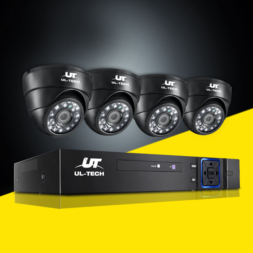 NNEDSZ - CCTV Security Camera Home System DVR 1080P IP Long Range 4 Dome Cameras-3