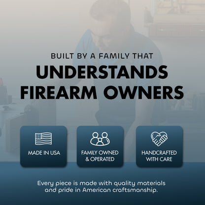 White Wolf Gun Concealment Furniture - Handcrafted Hidden Gun Storage Wall Decor - Hidden Gun Shelf with Magnetic Lock for Quick Access